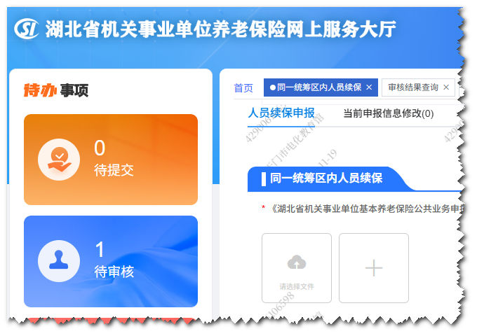 机关事业单位养老保险网上填报bug